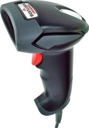Laserová čtečka Virtuos HT-900A, USB (klávesnice RS-232 emulace), stojánek, černá
