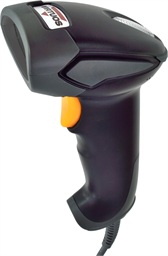 CCD čtečka Virtuos HT-310A, dlouhý dosah, USB (klávesnice RS-232 emulace), stojánek, černá