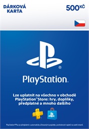 ESD CZ - PlayStation Store el. peněženka - 500 Kč