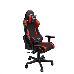 Gembird herní židle Scorpion černá červená mesh-red skin