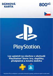 ESD CZ - PlayStation Store el. peněženka - 800 Kč