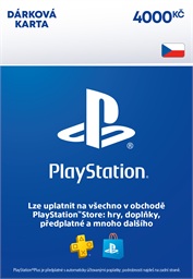 ESD CZ - PlayStation Store el. peněženka - 4000 Kč