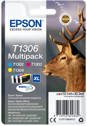 Epson Multipack 3-colours T1306 DURABrite UltraInk