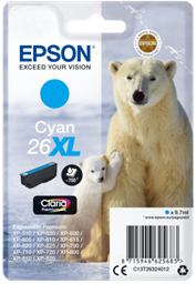 Epson Singlepack Cyan 26XL Claria Premium Ink