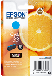 Epson Singlepack Cyan 33 Claria Premium Ink