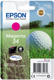 Epson Singlepack Magenta 34 DURABrite Ultra Ink