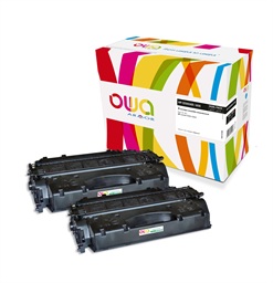OWA Armor sada kompatibilní s HP CE505XD, 2x6500st, černá black