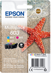 Epson multipack 3-colours 603, Cyan, Magenta, Yellow