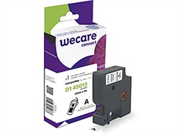 WECARE ARMOR páska kompatibilní s DYMO S0720530,Black White,12mm*7m