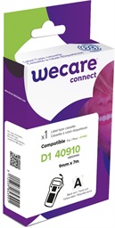 WECARE ARMOR páska kompatibilní s DYMO S0720670,Black Transparent,9MM*7M