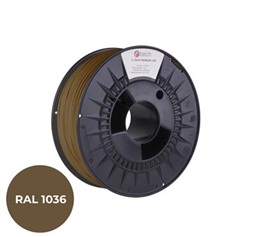 Tisková struna (filament) C-TECH PREMIUM LINE, PLA, perleťová zlatá, RAL1036, 1,75mm, 1kg