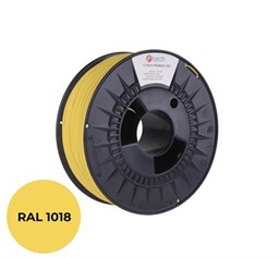 Tisková struna (filament) C-TECH PREMIUM LINE, PLA, zinková žlutá, RAL1018, 1,75mm, 1kg