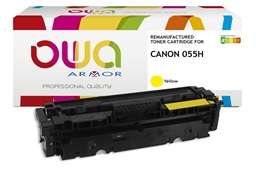 OWA Armor toner kompatibilní s Canon CRG-055H Y, 5900st, žlutá yellow