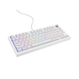 Herní mechanická klávesnice Genesis THOR 404 GenX Stratos Silent Drátové USB-A US Bílá