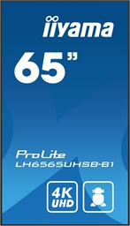 65" iiyama LH6565UHSB-B1:IPS,4K UHD,Android,24 7
