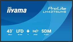 43" iiyama LH4375UHS-B2AG:IPS,4K UHD,Android,24 7