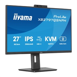 27" iiyama XB2797QSNPH-B1:IPS,QHD,USB-dock,cam