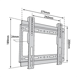 TB TV wall mount TB-250 up to 42", 40kg max VESA 200x200