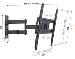 Vogel's UP 4043, rameno pro TV 32-65", 25 kg, VESA do 400x400