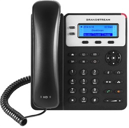 Grandstream GXP1625, 2,95" LCD podsv. displej, 2 SIP účty, 3prog. tlačítka, dual 10 100MBps, PoE