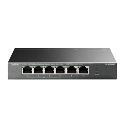 TP-link TL-SF1006P 6x10 100 (4xPOE+) 67W kovový CCTV switch