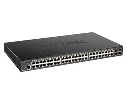 D-Link DGS-1250-52XMP 48-port Gigabit Smart Managed Switch with 4x 10G SFP+ ports, 370Watts