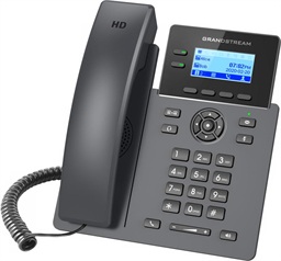 Grandstream GRP2602G SIP telefon, 2,21" LCD podsv. displej, 4 SIP účty, 2x1Gbit port, PoE
