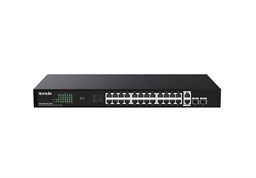 Tenda TEG1128P-24-250W PoE+ Gigabit switch 24x 1Gb s PoE+ 802.3af at + 2x SFP + 2x RJ45, 230W, Rack