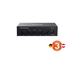 Tenda TEG2205D Websmart L2 cloud managed switch, 5x 10 100 1000 Mbps, Kov, Fanless - bez ventilátorů