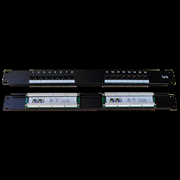 DATACOM Patch panel 16p.,UTP, Cat5e,1U,19", LSA Krone