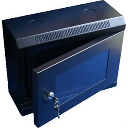 10" rack jednodílný 6U 280 DATACOM černý Skl.dv.