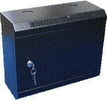 10" rack jednodílný 6U 140 DATACOM černý plech.dv.