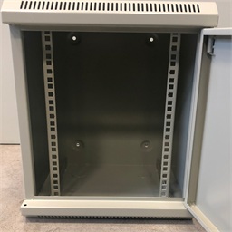 10" rack jednodílný 9U 280 DATACOM šedý plech.dv.