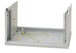 19"rozvaděč jednodíl.12U 400mm FLAT-PACK plech.dv.