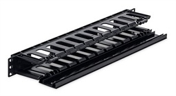 19' vyvazovací panel 1U plastový RAL9005