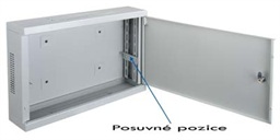 Datacom 19" rozvaděč 3U 540 400 180mm plech.WALL3