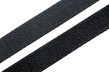Oboustranný suchý zip Solarix,šířka 10mm,25m,černý