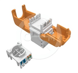 Samořezný keystone Solarix CAT6 UTP SXKJ-6-UTP-WH-SA Component Level a 4PPoE certifikace