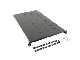 LANBERG 19" PEVNÁ POLICE 1200 MM ČERNÁ (1U 483X910 MM MAX. NOSNOST DO 25 KG, 4BODOVÁ MONTÁŽ)