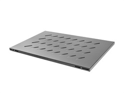 LANBERG 19" PEVNÁ POLICE PRO OTEVŘENÝ RACK 1000 MM 1U 480,5X780 MM MAX. NOSNOST DO 120 KG ČERNÁ