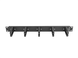 LANBERG 19" PANEL PRO SPRÁVU KABELŮ S 5 PLASTOVÝMI DRŽÁKY 1U TYP B ČERNÝ
