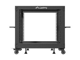 LANBERG OTEVŘENÝ RACK 9U 19" 600X600-1100 NASTAVITELNÝ ČERNÝ