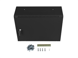 LANBERG 19" RACKOVÁ SKŘÍŇ PRO MONTÁŽ NA STĚNU 4U+3U 540X200 NÍZKOPROFILOVÁ ČERNÁ (SMONTOVANÁ)