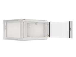 LANBERG 19" RACKOVÁ SKŘÍŇ PRO MONTÁŽ NA STĚNU 6U 600X600 (FLAT PACK) S PROSKLENÝMI DVEŘMI ŠEDÁ V2