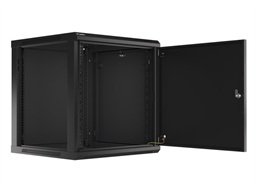 LANBERG RACKOVÁ SKŘÍŇ 19" NÁSTĚNNÁ 12U 600X600 PRO VLASTNÍ MONTÁŽ S KOVOVÝMI DVEŘMI ČERNÁ