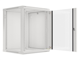 LANBERG 19" RACKOVÁ SKŘÍŇ PRO MONTÁŽ NA STĚNU 15U 600X600 (FLAT PACK) S PROSKLENÝMI DVEŘMI ŠEDÁ V2c