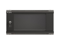 LANBERG RACKOVÁ SKŘÍŇ 19" NÁSTĚNNÁ 4U 540X350 (FLAT PACK) S PROSKLENÝMI DVEŘMI ČERNÁ