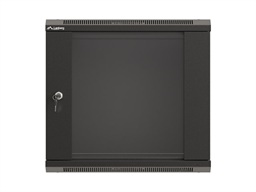 LANBERG 19" RACKOVÁ SKŘÍŇ PRO MONTÁŽ NA STĚNU 9U 540X350 (FLAT PACK) S PROSKLENÝMI DVEŘMI ČERNÁ
