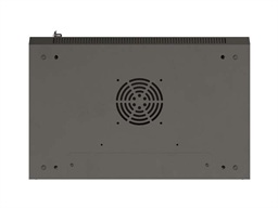 LANBERG 19" RACKOVÁ SKŘÍŇ PRO MONTÁŽ NA STĚNU 12U 540X350 (PLOCHÉ BALENÍ) S PROSKLENÝMI DVEŘMI ČERNÁ