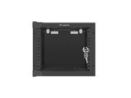 LANBERG RACKOVÁ SKŘÍŇ 10" NÁSTĚNNÁ 4U 280X310 (FLAT PACK) S PROSKLENÝMI DVEŘMI ČERNÁ
